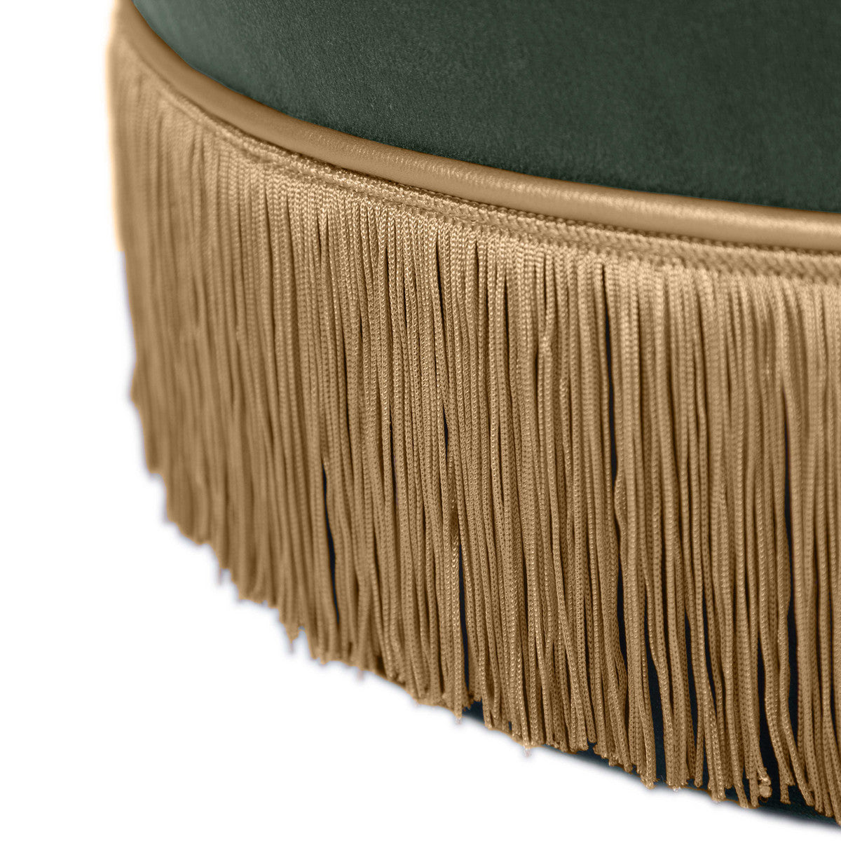 Layla Green Velvet Ottoman